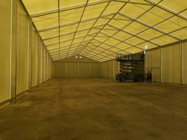 Hala aluminiowa namiotowa 15x45x5m magazyn producent EWENTA