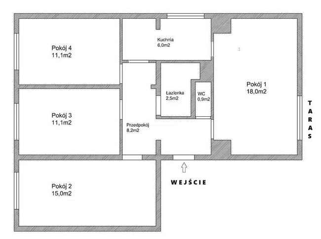 Sprzedam mieszkanie M5 4-pokojowe (74,5 m2)