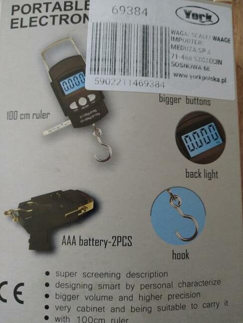 Waga elektroniczna do 50kg z miarką 100cm