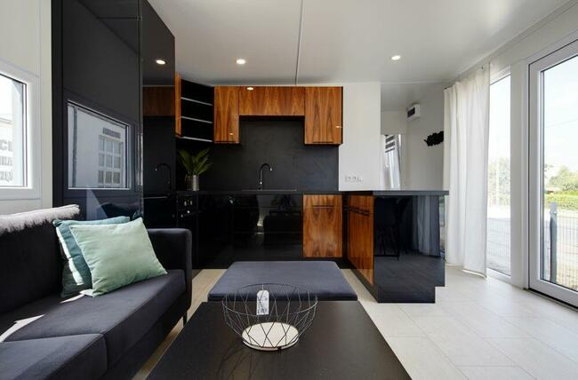 Domek mobilny 48 m2 holenderski, wyposażony, całoroczny