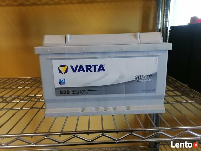 Akumulator VARTA E38 74Ah 750A DOWÓZ TRÓJMIASTO 696737599