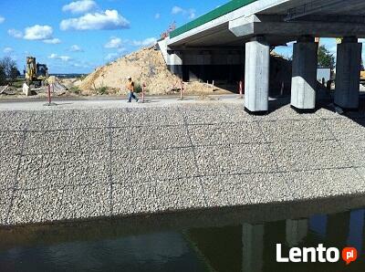 Materace i kosze gabionowe techniczne - zabezpieczenia skarp