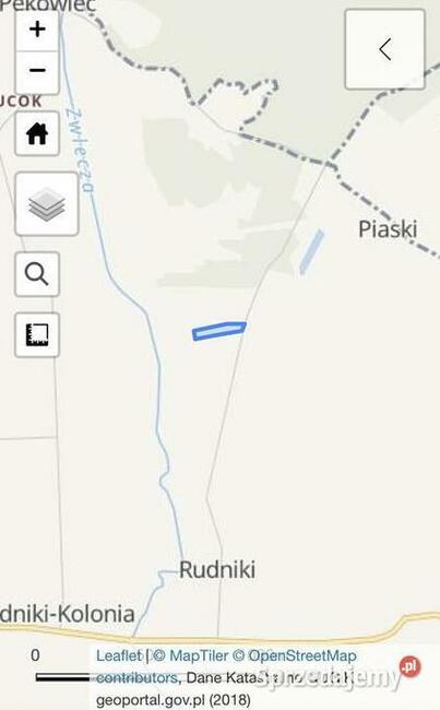 Działka budowlana PIASKI 1E gmina Koniecpol