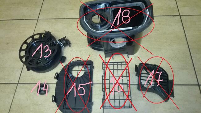 Zelmer Wodnik Trio typ 619.5.D5E W /odkurzacz / części !