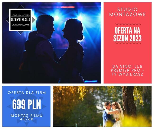 Montaż filmów 4K i 6K - Trójmiasto Ślub i Wesele - Studio Mo