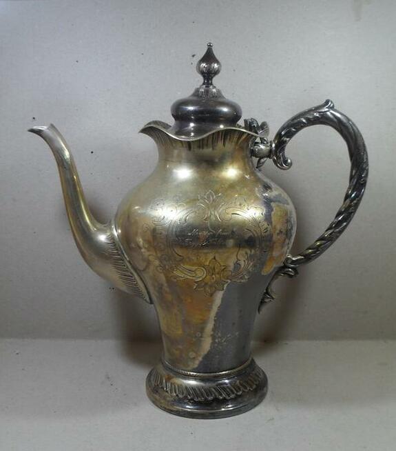 Stary Imbryk platerowany Srebrem 1915 r .