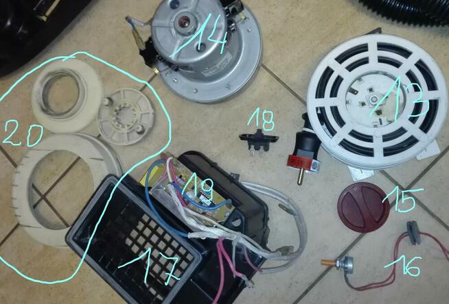 Rowenta Powerspace - RO2123 - odkurzacz - części