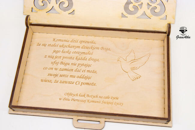 PUDEŁKO na PIENIĄDZE Pamiątka Pierwszej KOMUNII ŚW