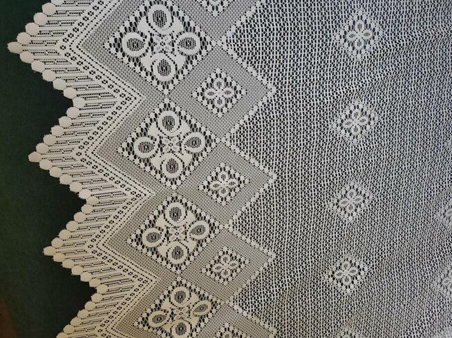 Firanka biała 265 x 210-stan bardzo dobry ! -2 sztuki-NOWA C