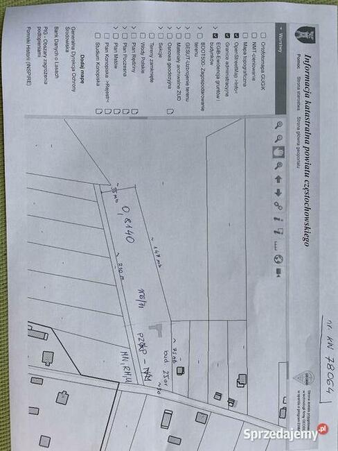 Działka budowlana PIASKI 1E gmina Koniecpol