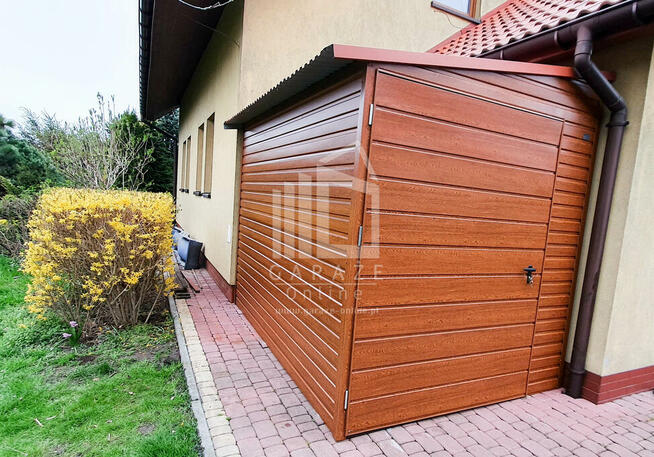 SCHOWEK - DOMEK OGRODOWY 2m x 3m spad w lewo - 1x drzwi drew