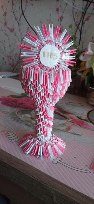 Kielich komunijny origami modułowe