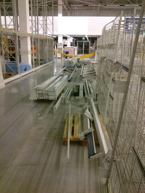 Przebudowa regałów sklepowych