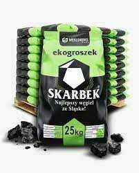 Ekogroszek pakowany.