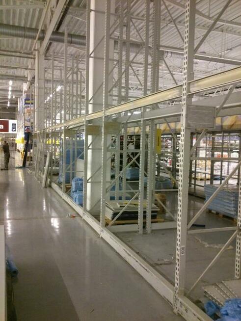 Przebudowa regałów sklepowych