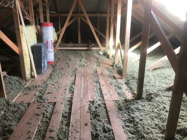 Ocieplanie poddaszy i naprawa ociepleń.