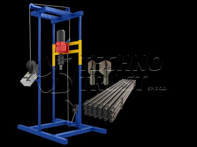 Wiertnica do studni 210 zestaw na 30,5m. Transport