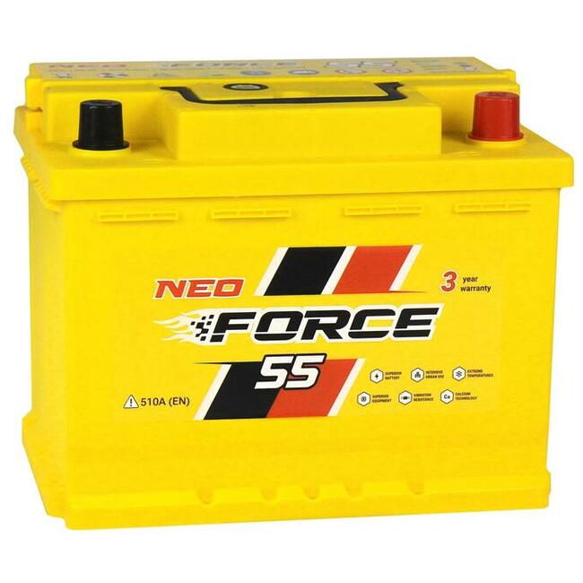 Akumulator Neo Force 55Ah 510A DOWÓZ TRÓJMIASTO 696X737X599