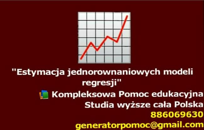Estymacja jednorównaniowych modeli regresji - Studia