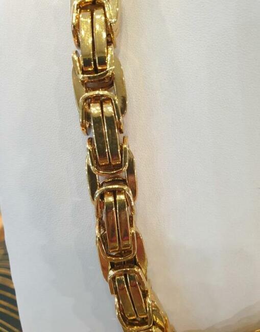 Bardzo gruby łańcuszek Męski splot królewski 500 gram