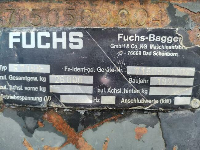 Koparka gąsienicowa FUCHS 715R, w pełni sprawna, Kraków