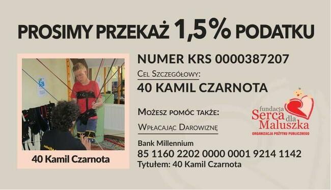 1,5% podatku dla KAMILA