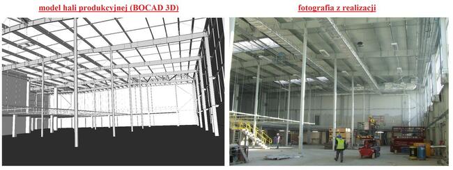 projekt warsztatowy konstrukcji stalowej BOCAD3D