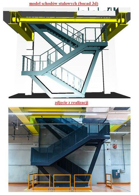 projekt warsztatowy konstrukcji stalowej BOCAD3D