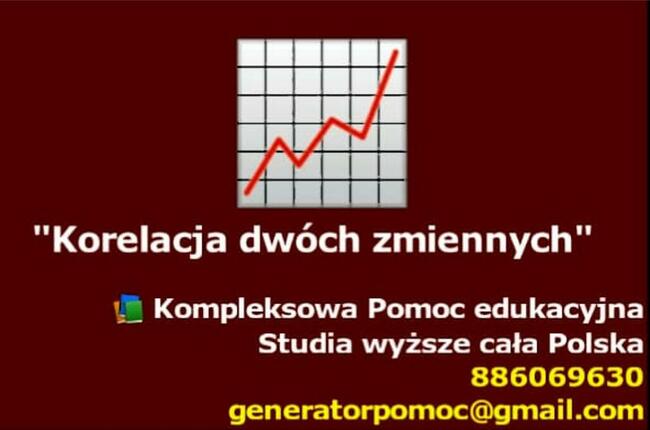 Korelacja dwóch zmiennych - Kompleksowa pomoc edukacyjna