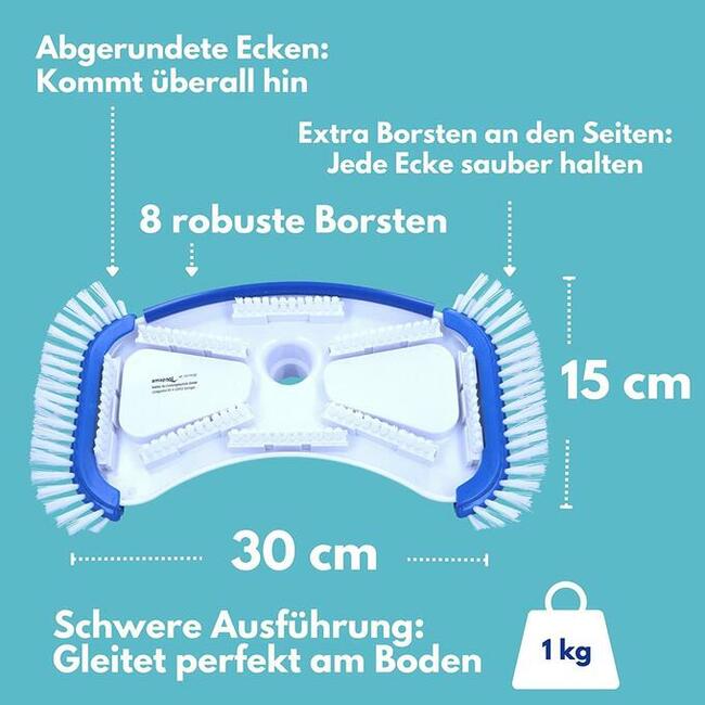 Odkurzacz do czyszczenia basenów Amapool szczotka