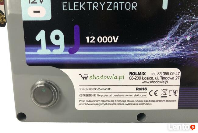 Elektryzator Pastuch Elektryczny ENERGY 19J SUPER MOCNY