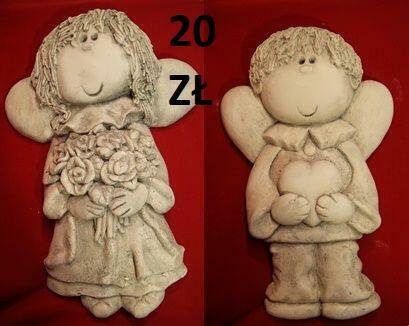 anioł anioly gipsowe amorek prezent upominek