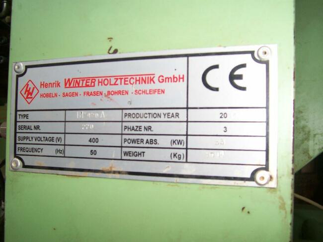 Brykieciarka Winter-Holztechnik BP 420 A, 2011 rok.