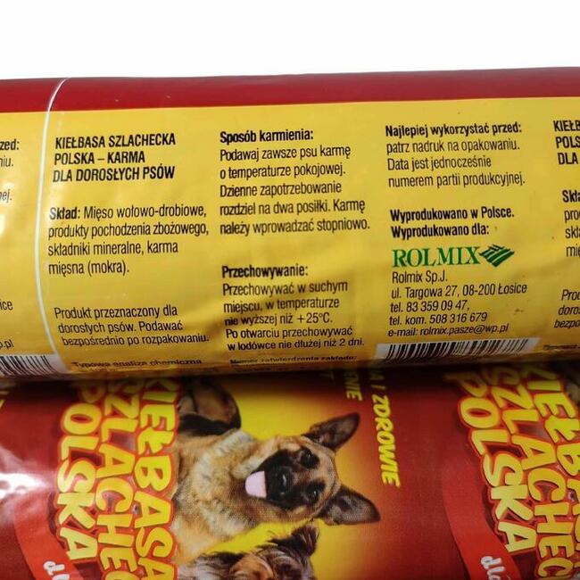 Karma dla psów mokra, baton 10szt