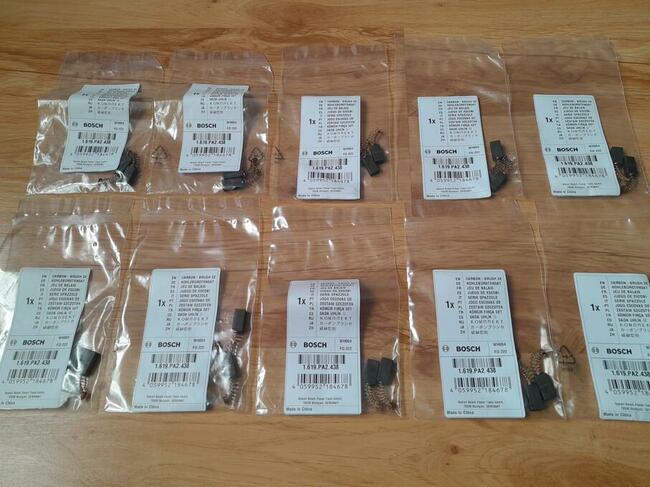 Szczotki węglowe klucza Bosch GDS18E, szlifierki GBS75AE