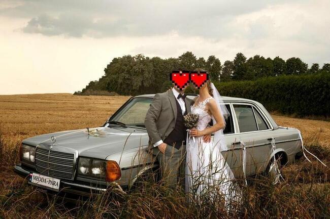 Zabytkowy Mercedes W 123 do ślubu i nie tylko