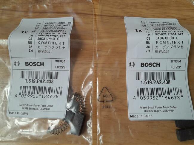 Szczotki węglowe klucza Bosch GDS18E, szlifierki GBS75AE