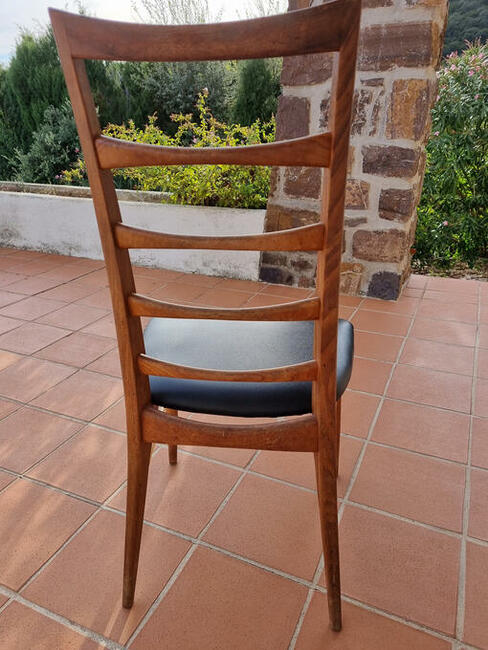 krzesła 4 sztuki Roche BOBOIS TEAK Francuska marka