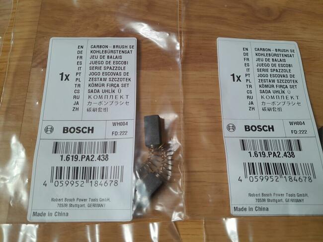 Szczotki węglowe klucza Bosch GDS18E, szlifierki GBS75AE