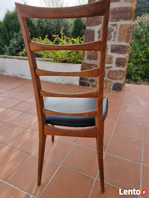 Krzesła Roche Bobois z lat 60 drewno TEAK