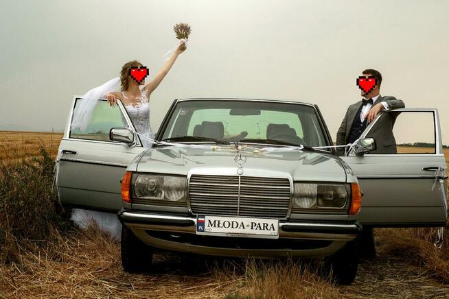 Zabytkowy Mercedes klasyk do ślubu.
