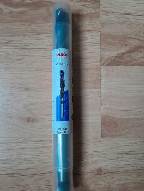 Wiertło do metalu RUKO fi 18 NWKc HSS DIN 345 nowe