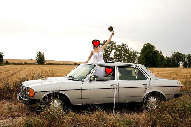 Zabytkowy Mercedes W 123 do ślubu i nie tylko
