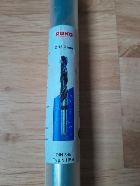 Wiertło do metalu RUKO fi 18 NWKc HSS DIN 345 nowe