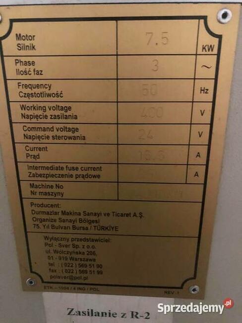 Wykrawarka Durma PP 12530 prasa rewolwerowa