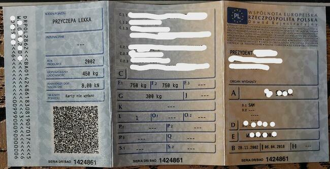 Przyczepka lekka SAM 750 DMC przyczepa towarowa ogrodowa