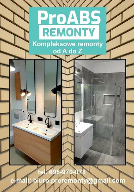 Kompleksowe remonty mieszkań, domów oraz biur