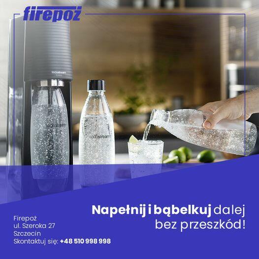 SodaStream napełnianie butli 20zł. Służby mundurowe 15zł.