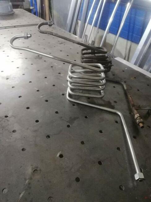 Rura powietrza sprężarki osuszacza mercedes Atego nierdzewna