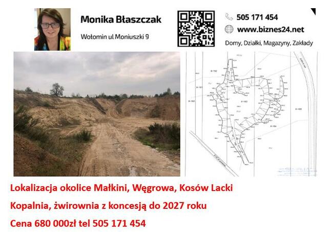 Działka 5100m szer 13m Wołomin pełne media